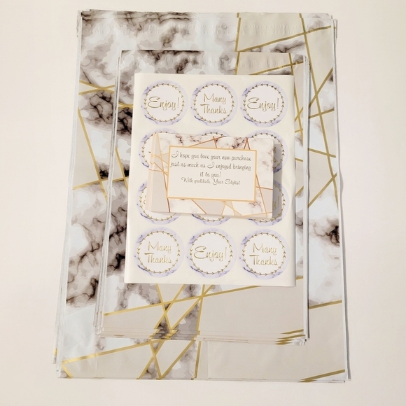 Marble Poly Mailer Bundle▪︎25 pieces - Picture 2 of 8